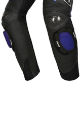 Bela Rocket Nero BLU donna Pantalone (Pelle Di Canguro Mix) 