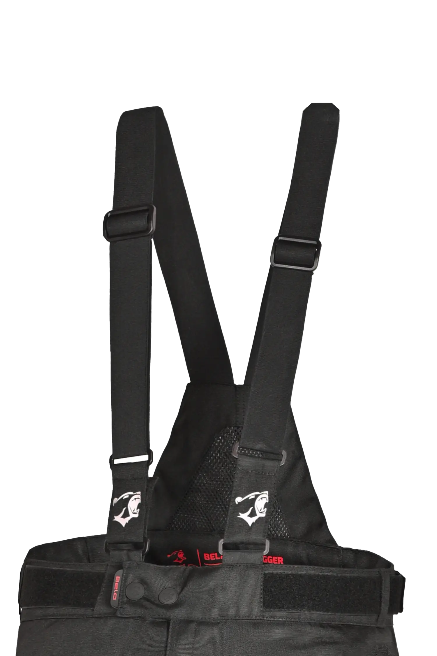 BELA - Pantalón Textil Calm Digger 34L Nero/Rojo 