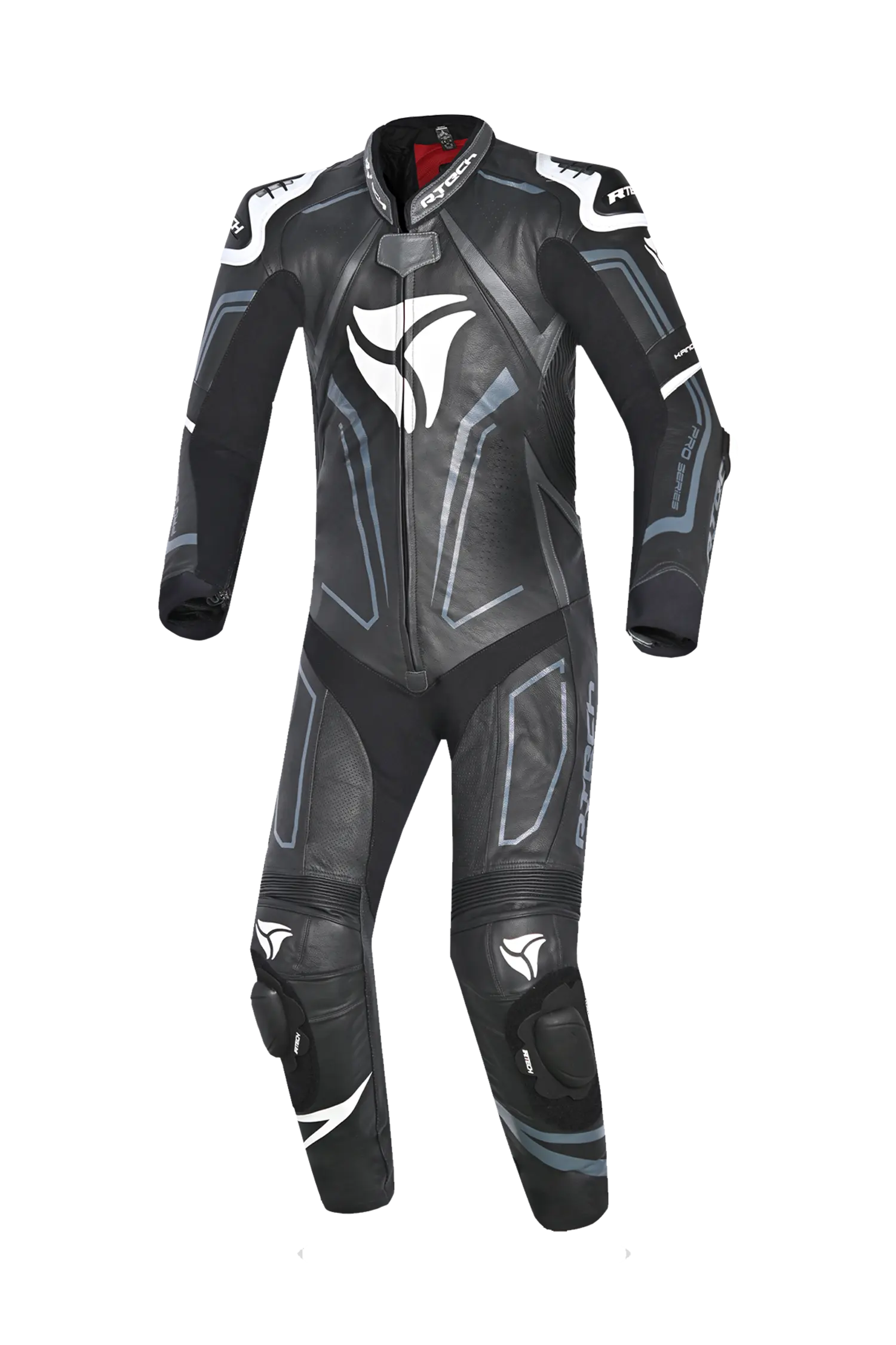 R-Tech Rising Star Kangaroo Mix Tuta Moto Intera Nero/Bianco 