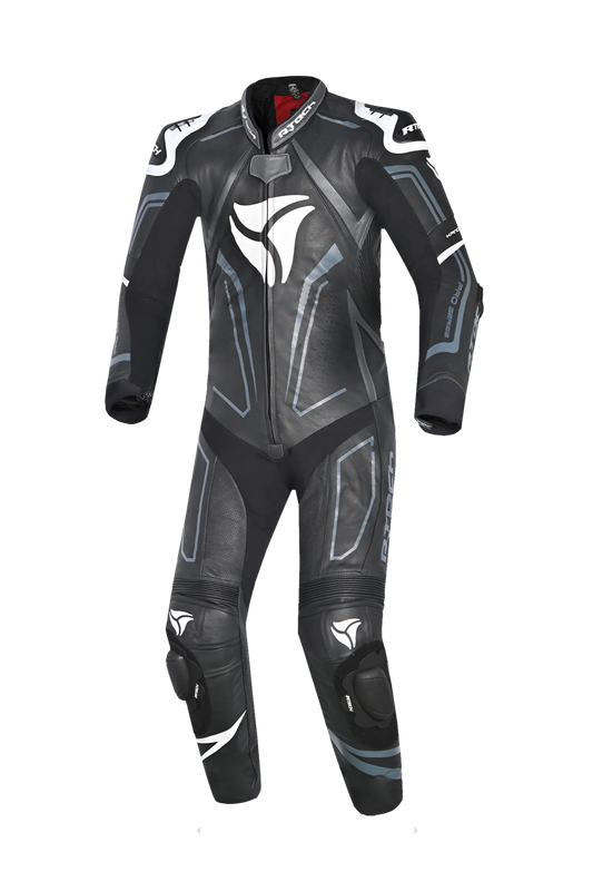 R-Tech Rising Star Kangaroo Mix Tuta Moto Intera Nero/Bianco 