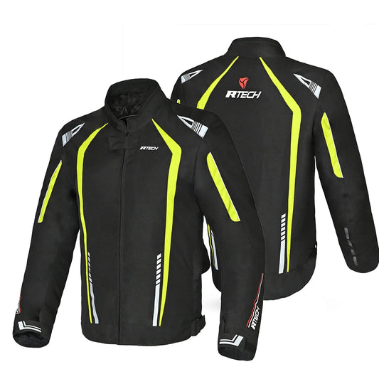 R-TECH - Giacca in tessuto Marshal donna Nera/Giallo Fluo 