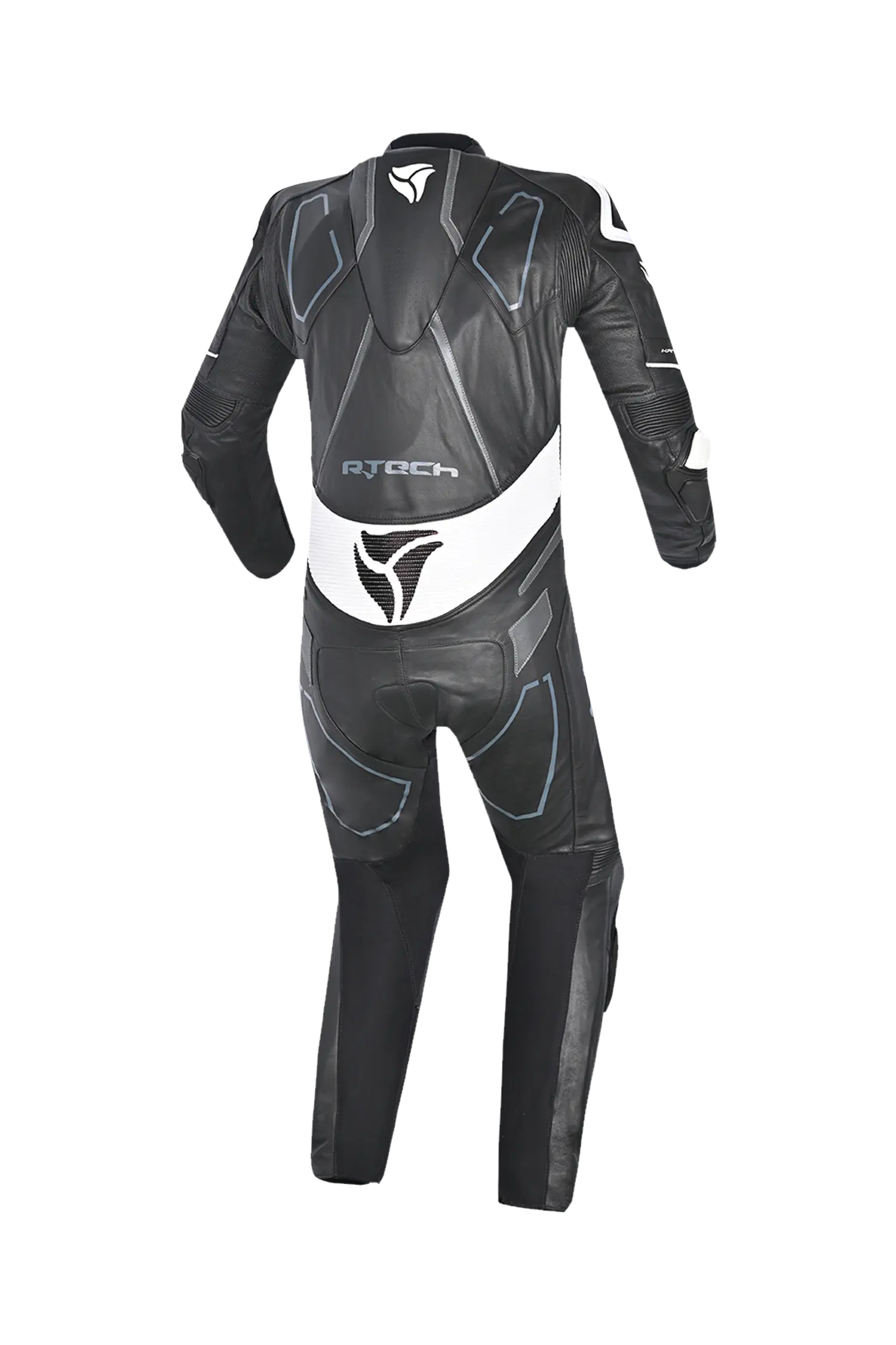 R-Tech Rising Star Kangaroo Mix Tuta Moto Intera Nero/Bianco 