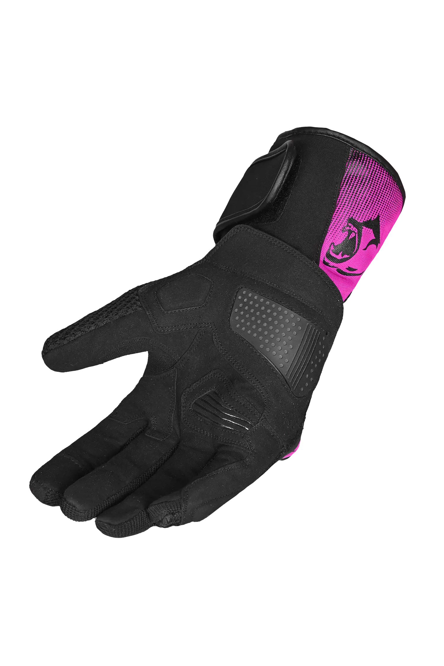 Bela Twix Donna Guanti Moto Nero Rosa 