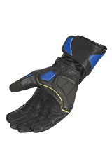 Bela Rocket Long  Guanto da Motociclista Nero/Blue/Bianco 