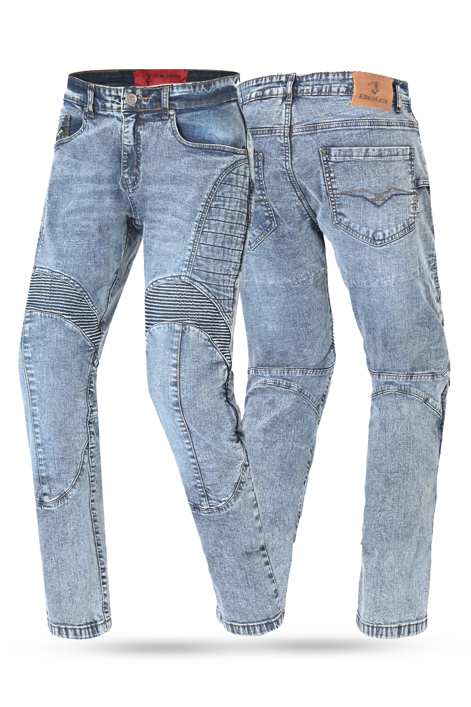 BELA Jack Jeans Da Motociclista Da Uomo Blu 