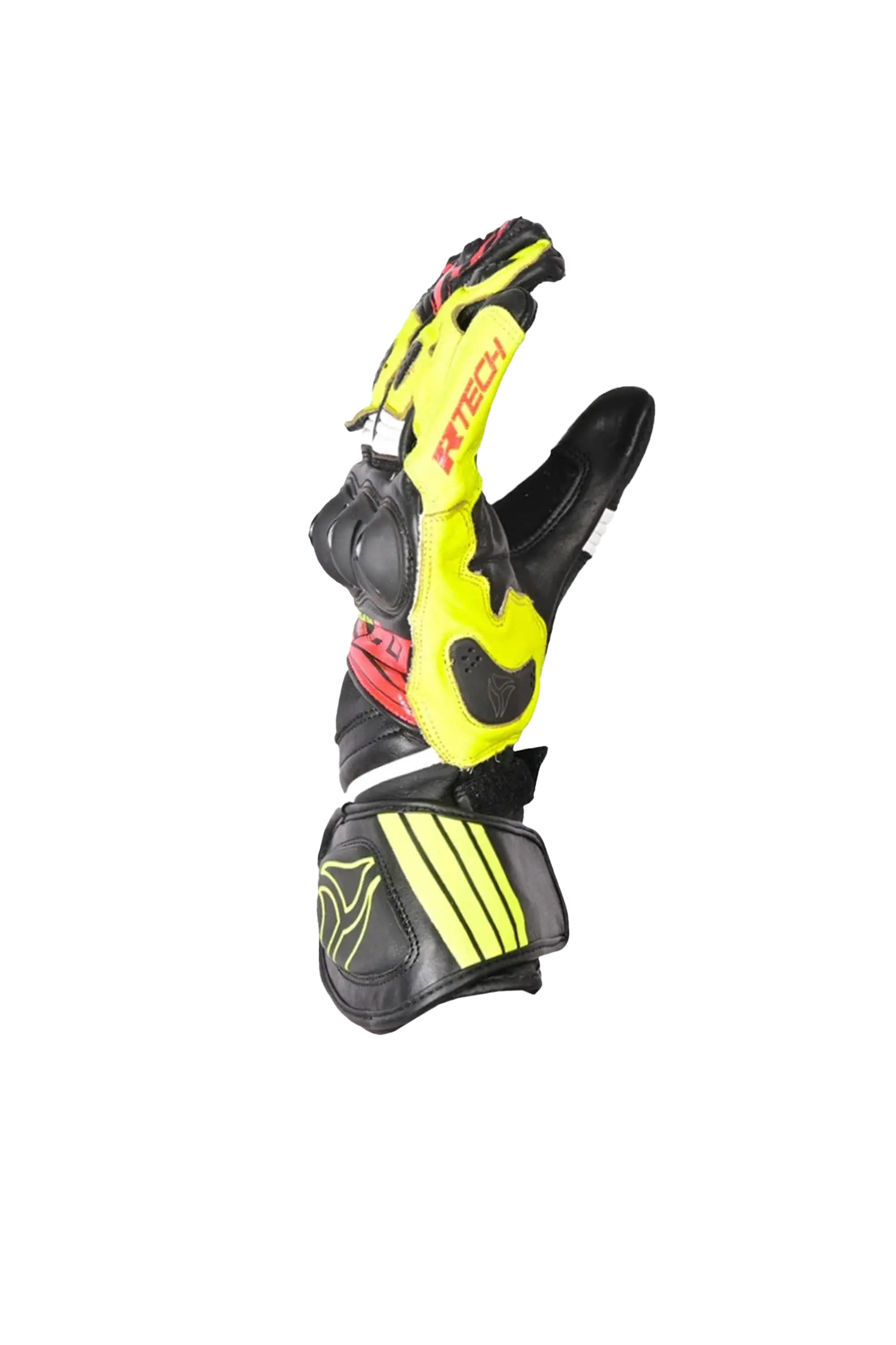 R-tech GP Racing  Guanti da corsa da uomo NERO/GIALLO 