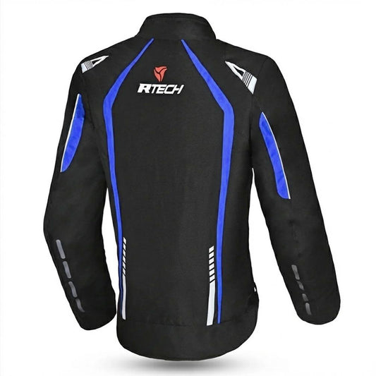 R-TECH MARSHAL GIACCA DA MOTO DA DONNA IN TESSUTO NERO BLU
