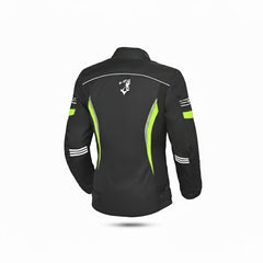 BELA BRADLEY GIACCA MOTO DA DONNA NERO GIALLO FLUO