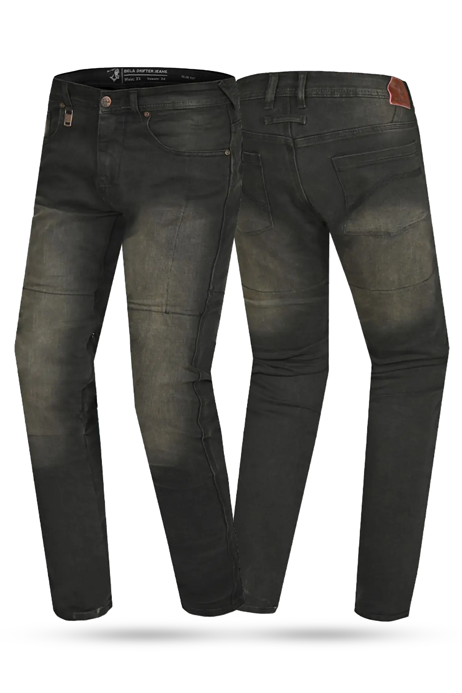 Bela - Pantalon Drifter Nero Khaki Tint 34L 