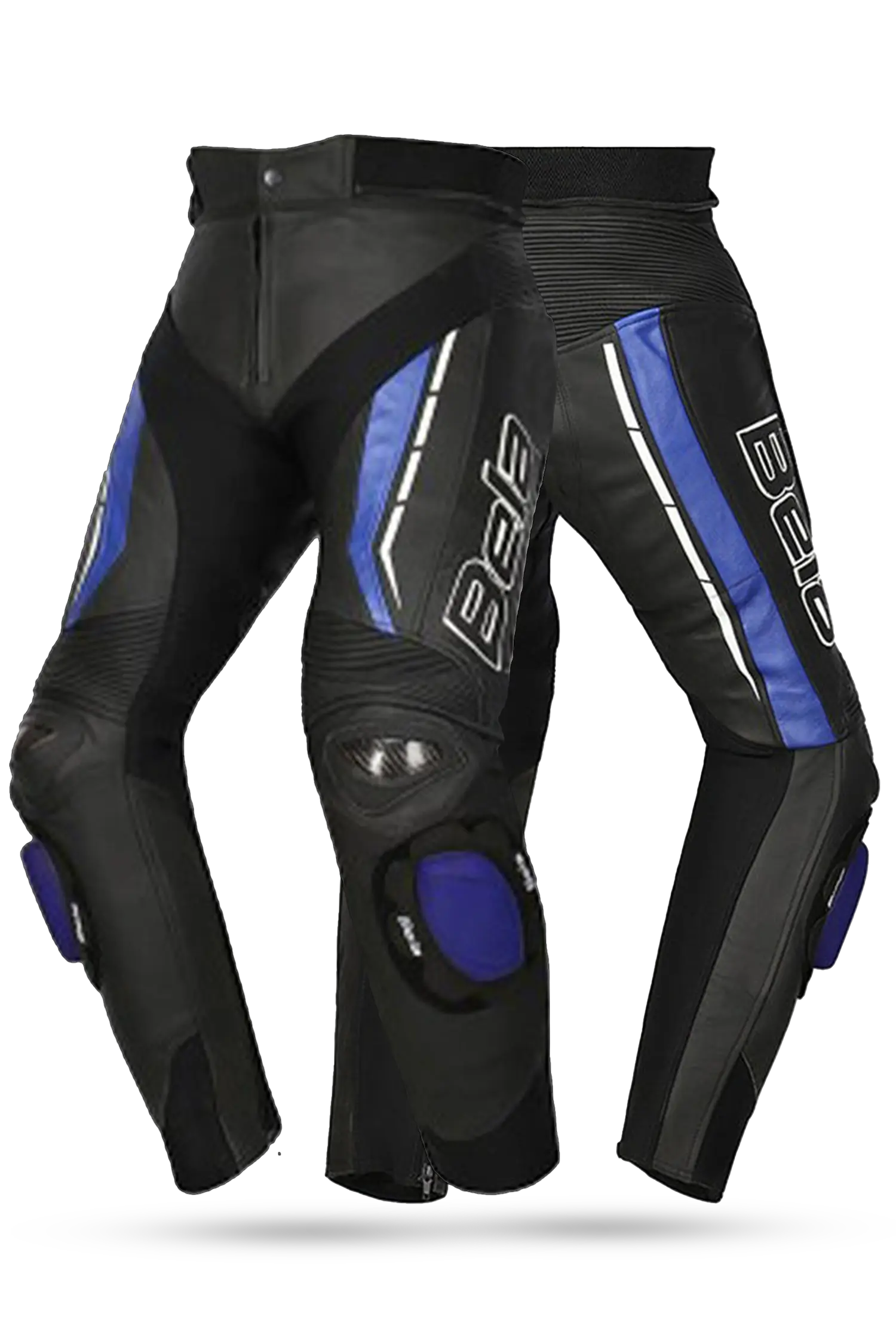 Bela Rocket Nero BLU donna Pantalone (Pelle Di Canguro Mix) 