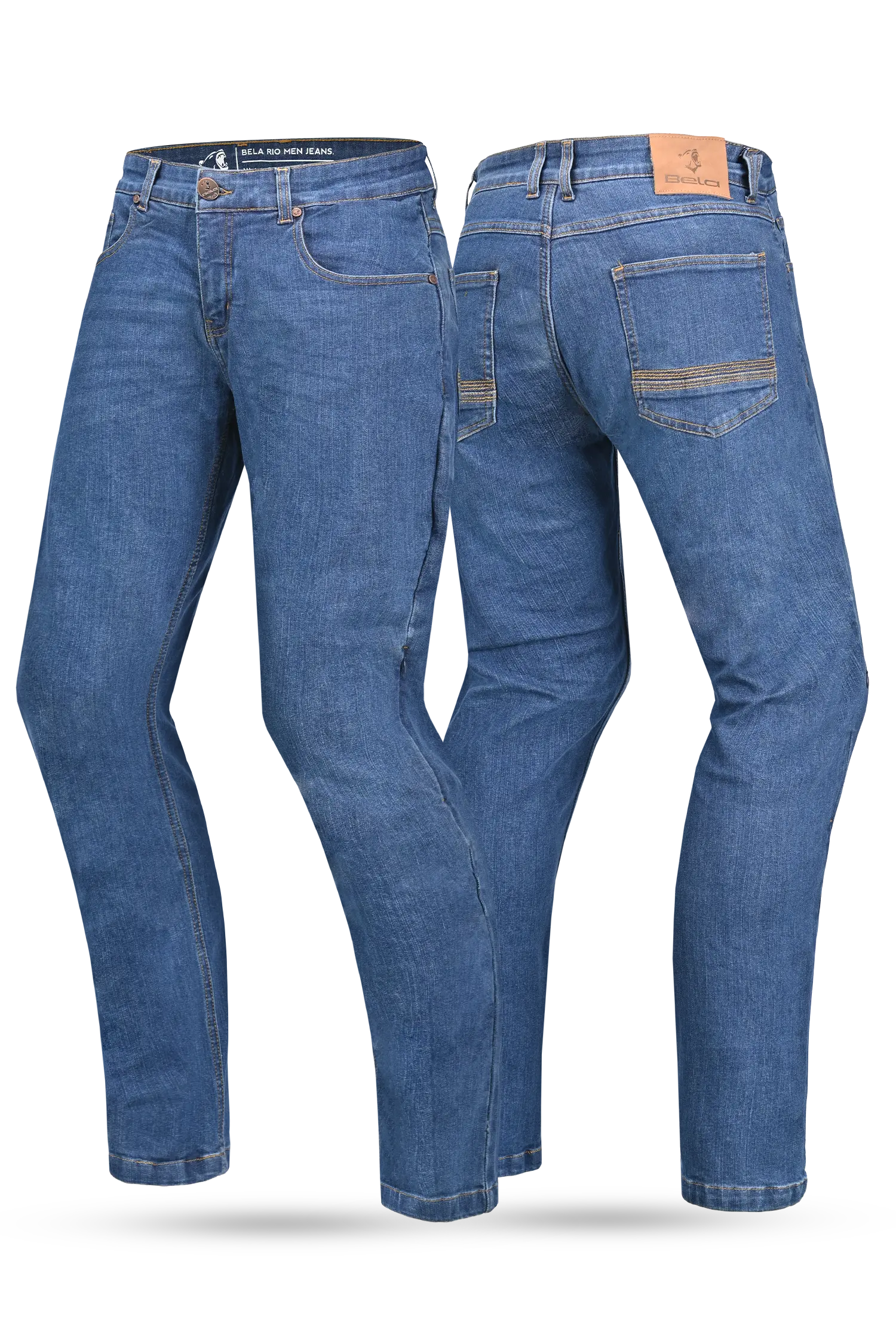 BELA Rio uomo cucitura interna 32 Pantaloni blu 