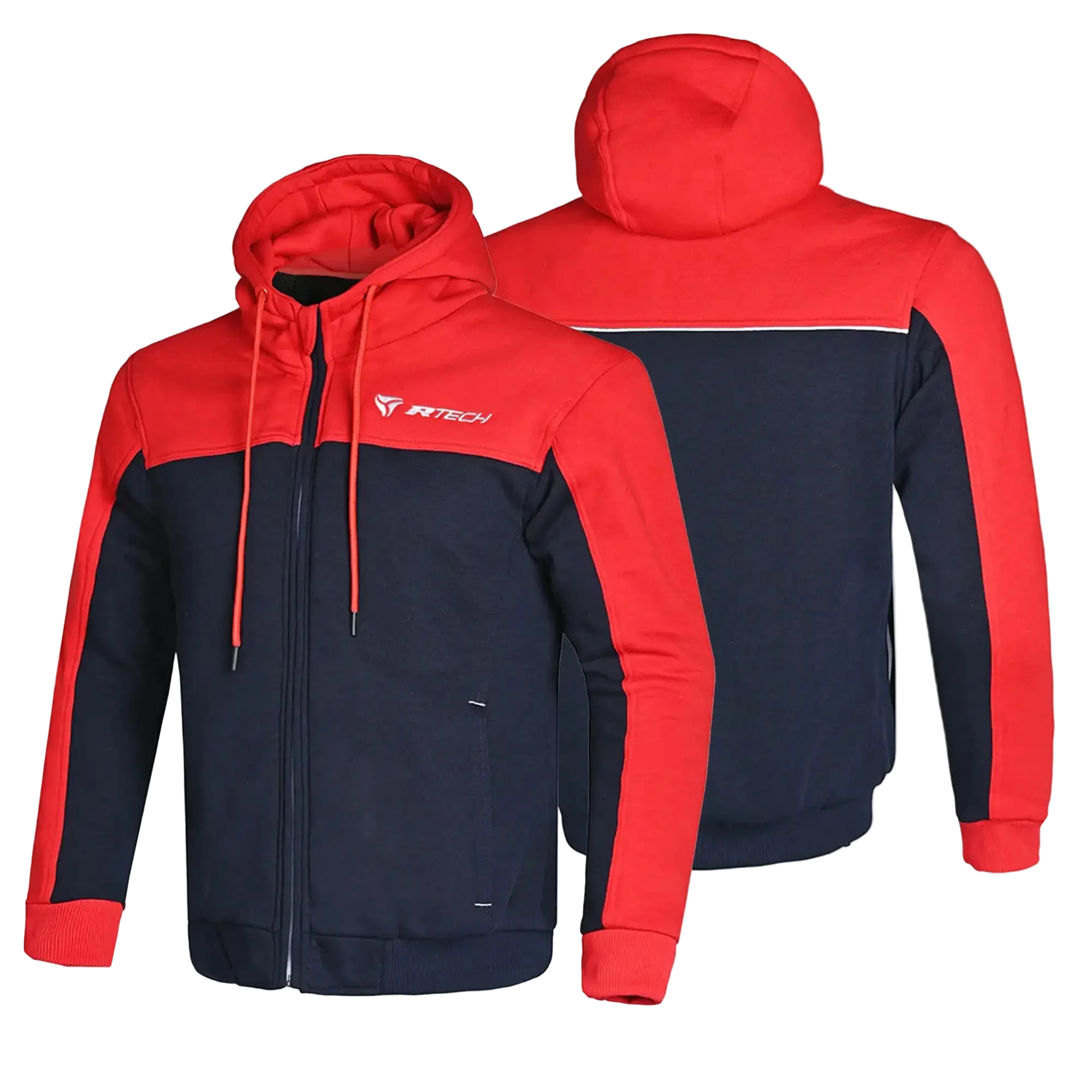 R-TECH – Suspention Felpa cappuccio protezione Blu/Rosso 