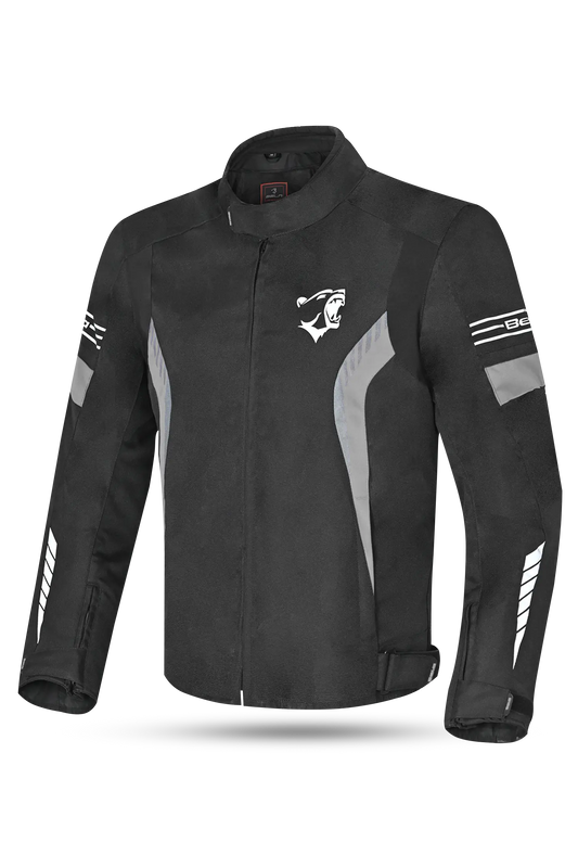 Bela Bradley Grigio Giacca Tessile da Moto 