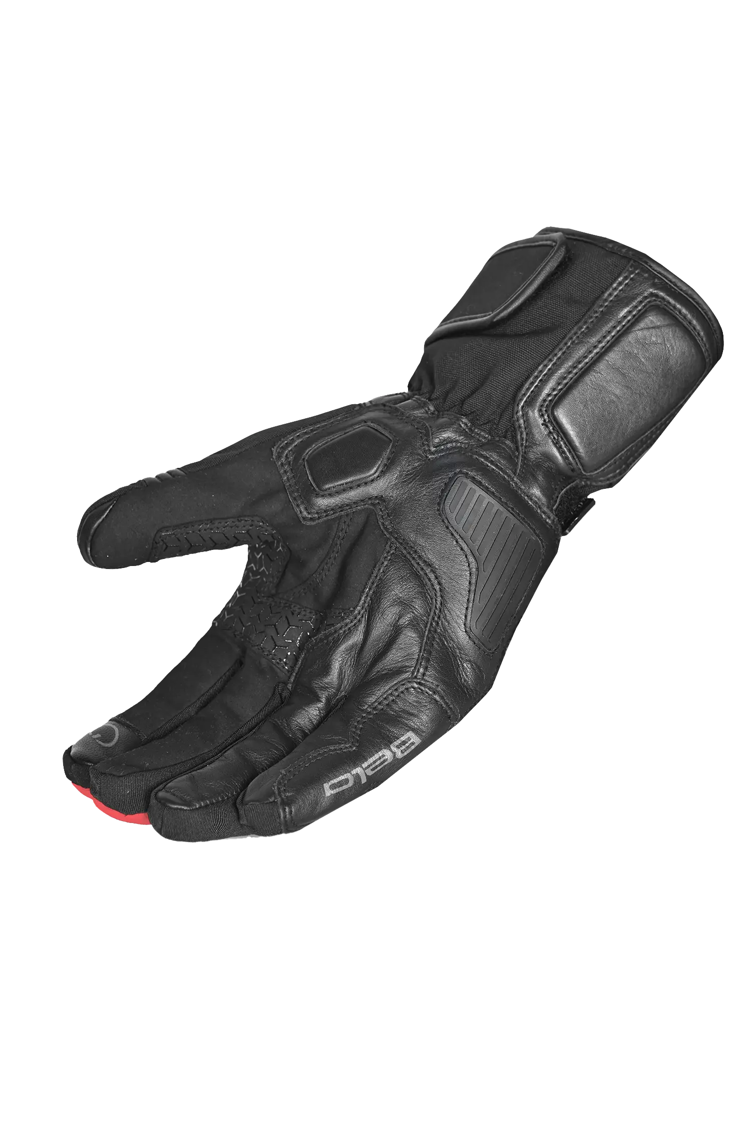 Bela Ice Winter WP Guanti Moto Nero/Rosso 