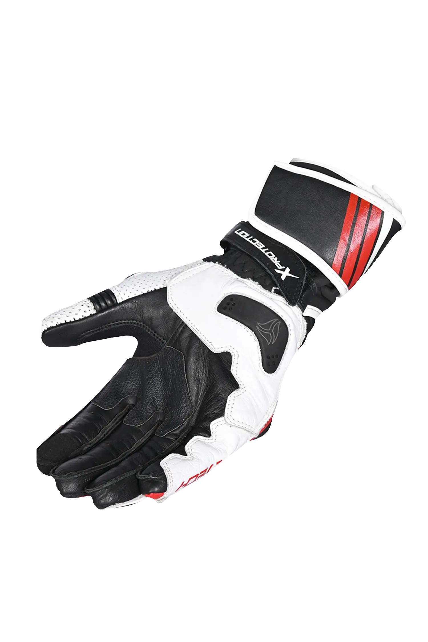 R-tech GP Racing  Guanti da corsa da uomo NERO/ROSSO 