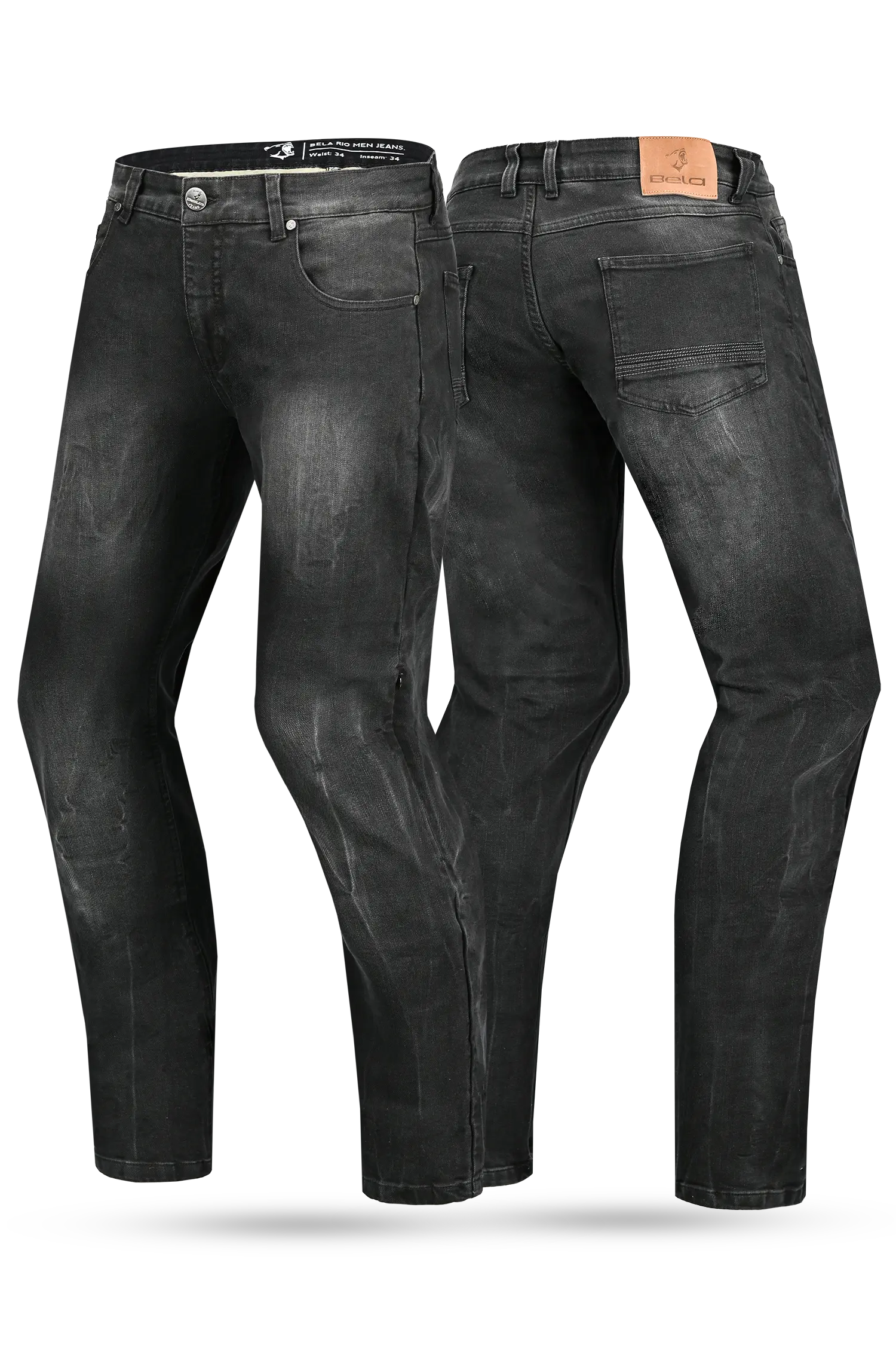 BELA - Pantalon Rio 32L Tie & DY Negro 