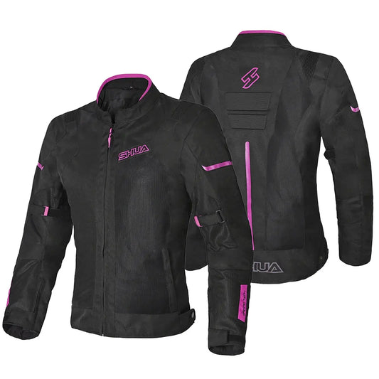 SHUA - GRAVITY LITE GIACCA IN TESSUTO DONNA NERO/FUCSIA Estivo traforato 