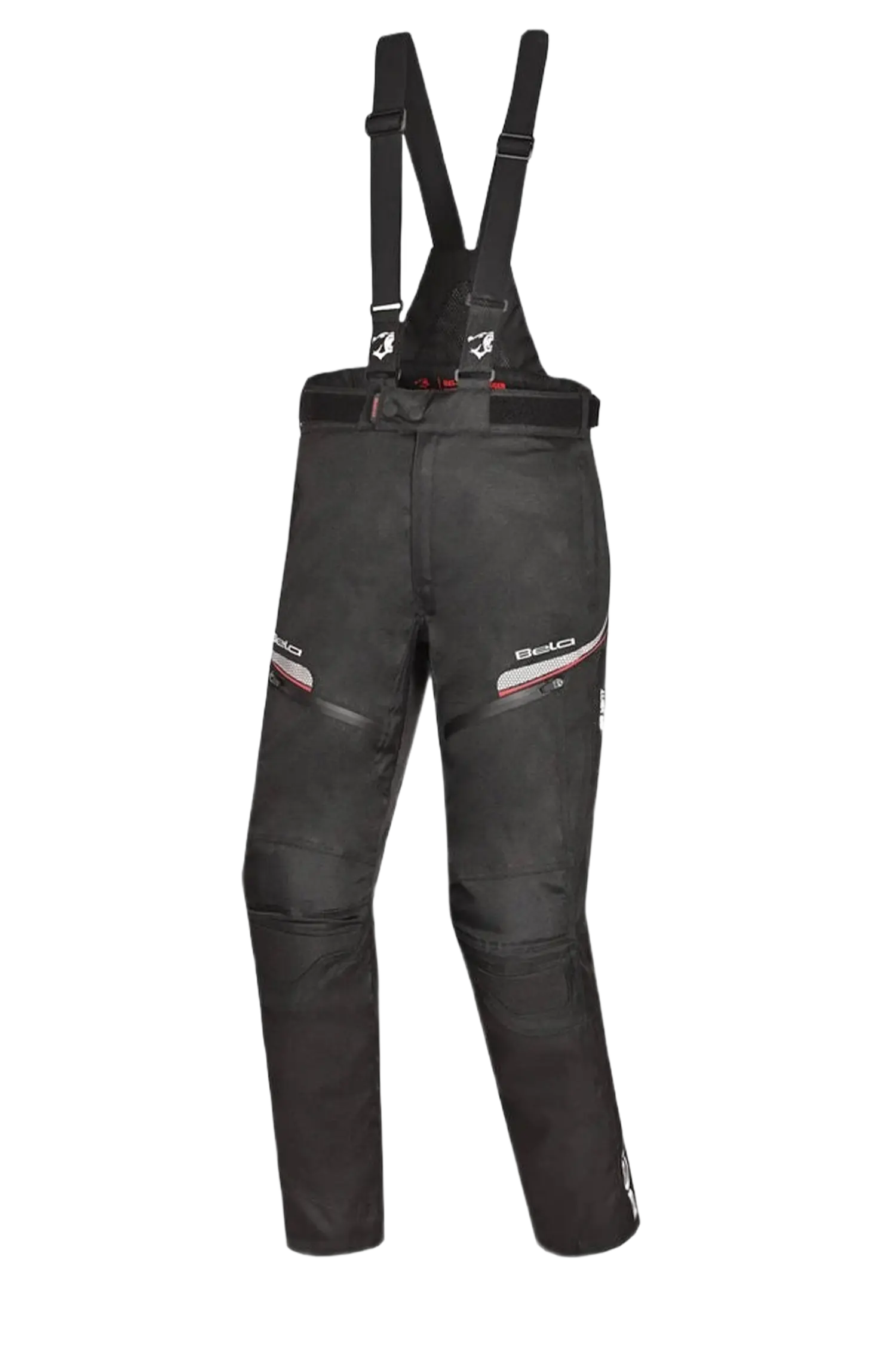 BELA - Pantaloni Calm Digger 30L in tessuto nero/rosso 
