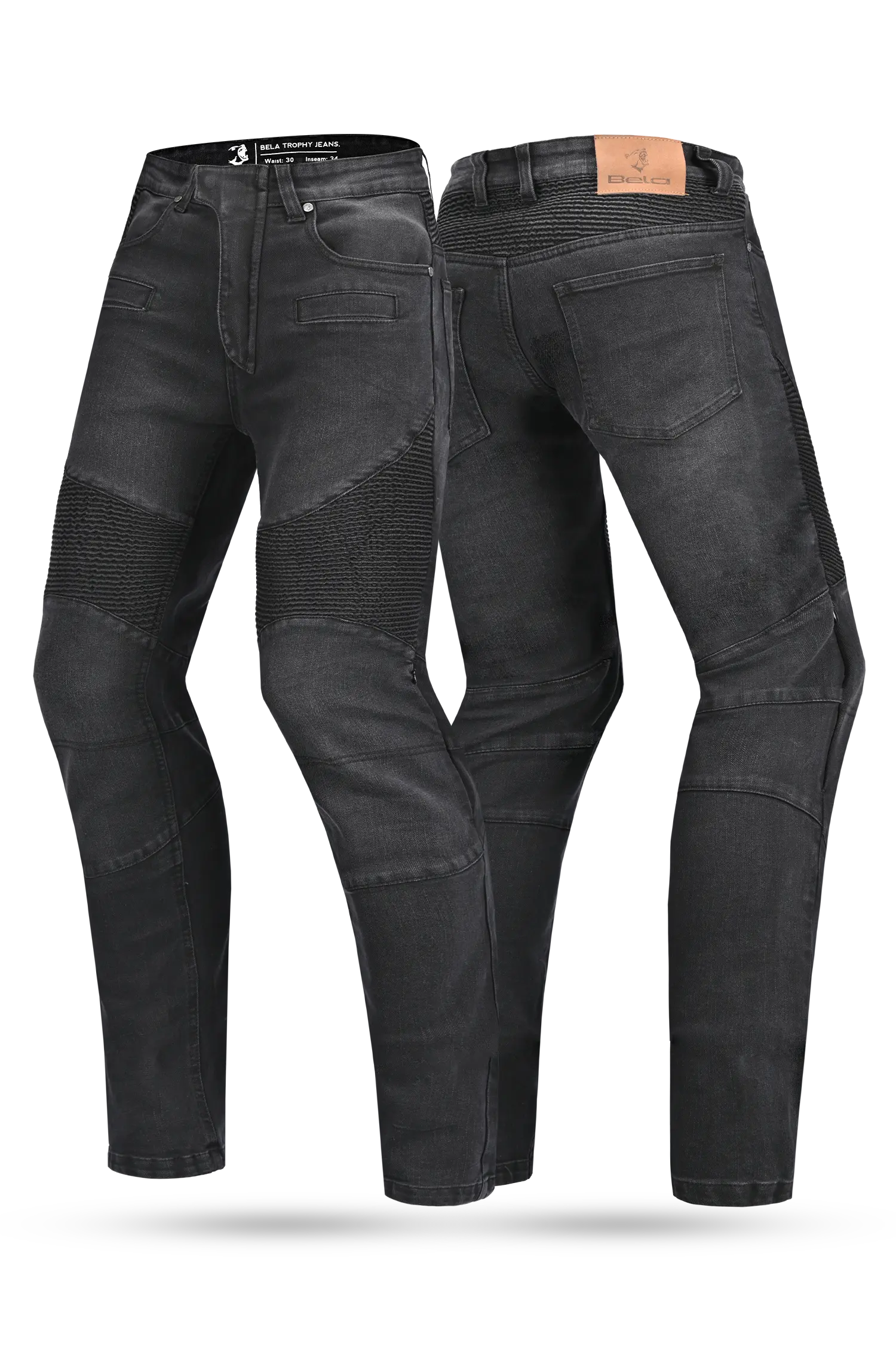 BELA trophy di Kevlar 34L cucitura interna Pantaloni Nero 