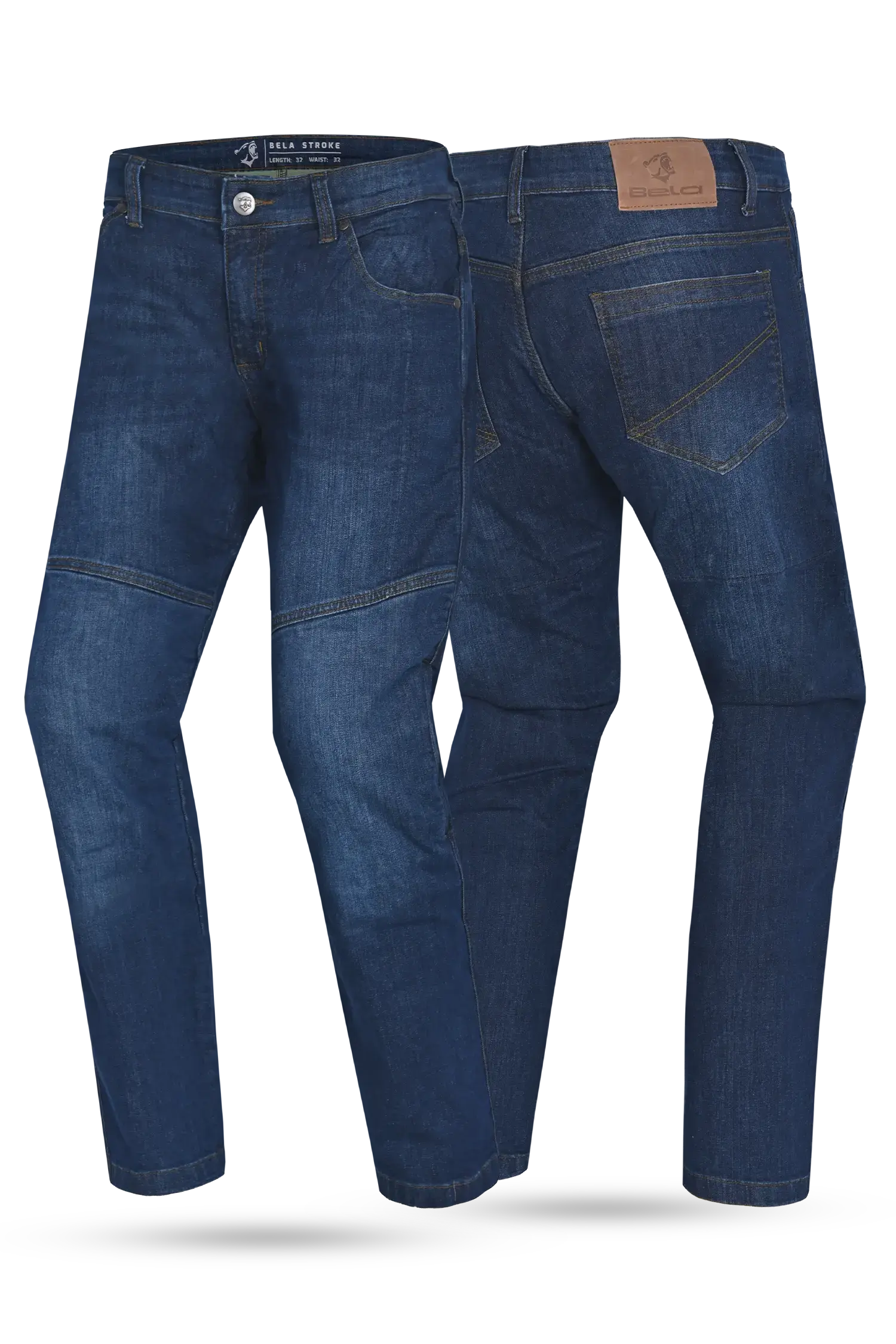 BELA Stroke Pantaloni Protettivi Moto Blu 