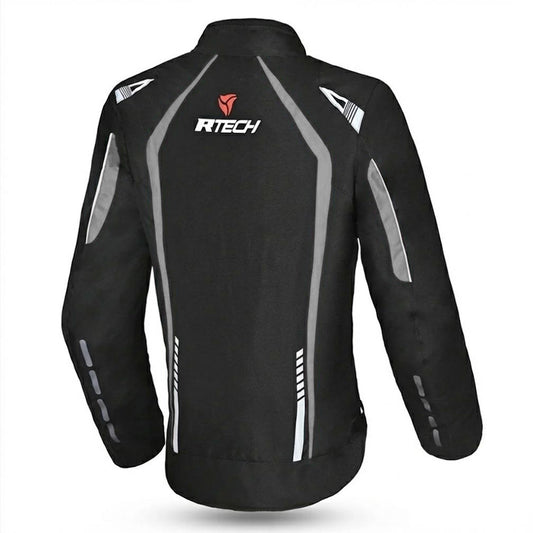 R-TECH MARSHAL GIACCA DA MOTO DA DONNA IN TESSUTO NERO GRIGIO