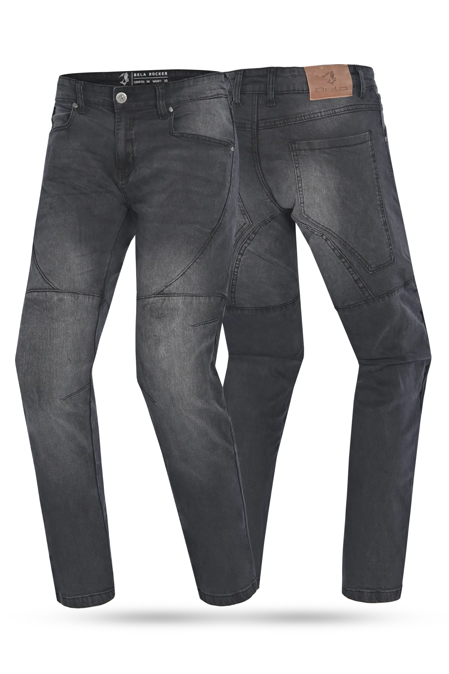 Bela Jeans Rocker da 32 cucitura interna denim nero 