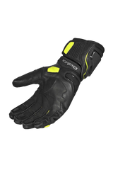 BELA Venom RS Guanti da corsa da Donna- Neri / Giallo Fluorescente 