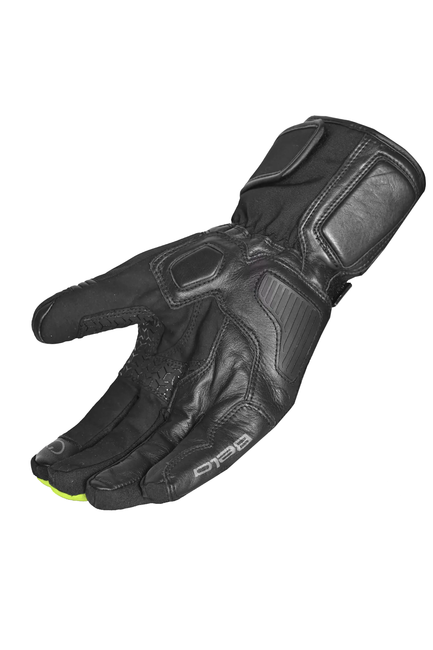 Bela Ice Winter WP Guanti Moto Nero/Giallo Fluor 