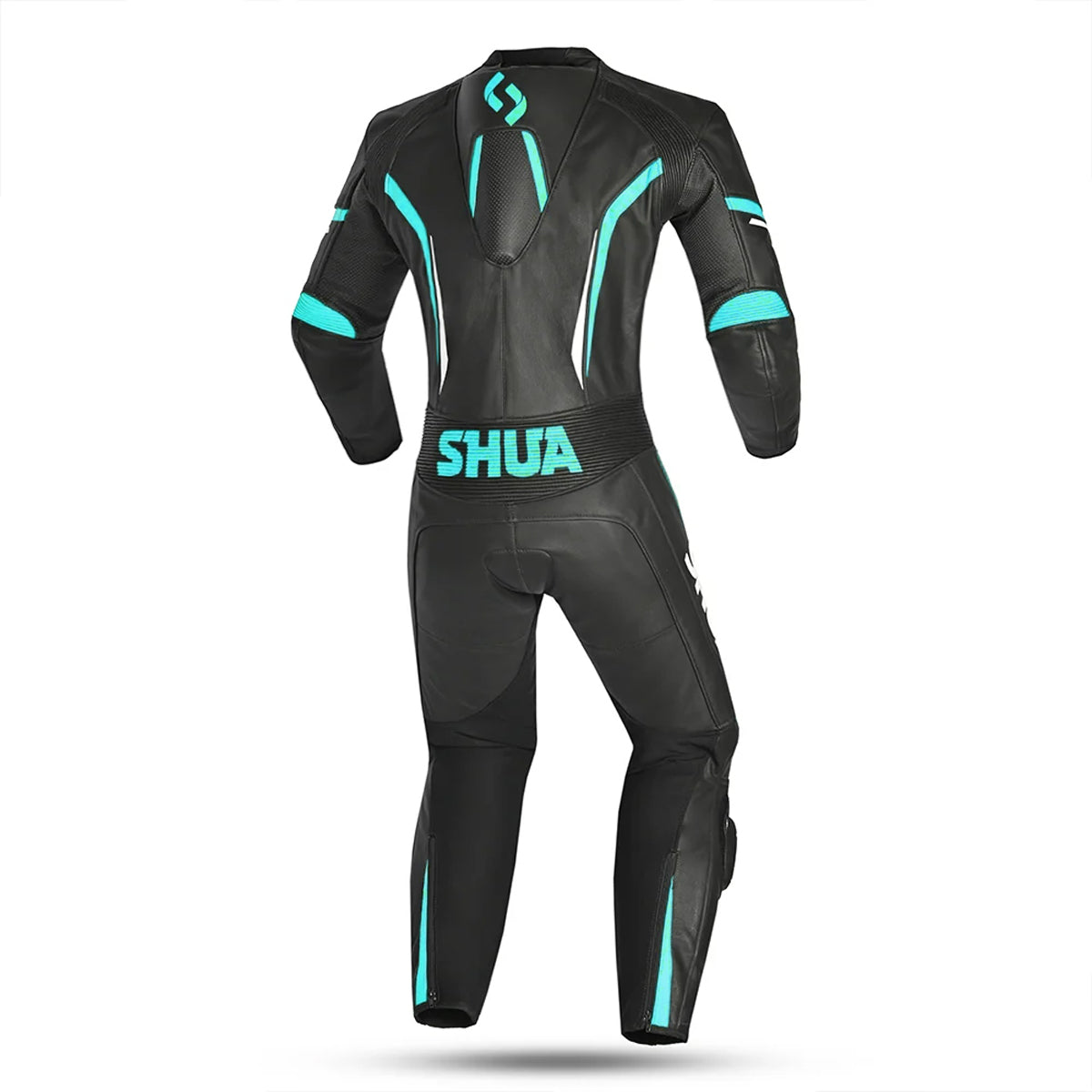 SHUA INFINITY TUTA DONNA 1PC NERO BIANCO  TURQUESA 