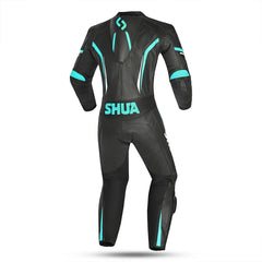 SHUA INFINITY TUTA DONNA 1PC NERO BIANCO  TURQUESA 