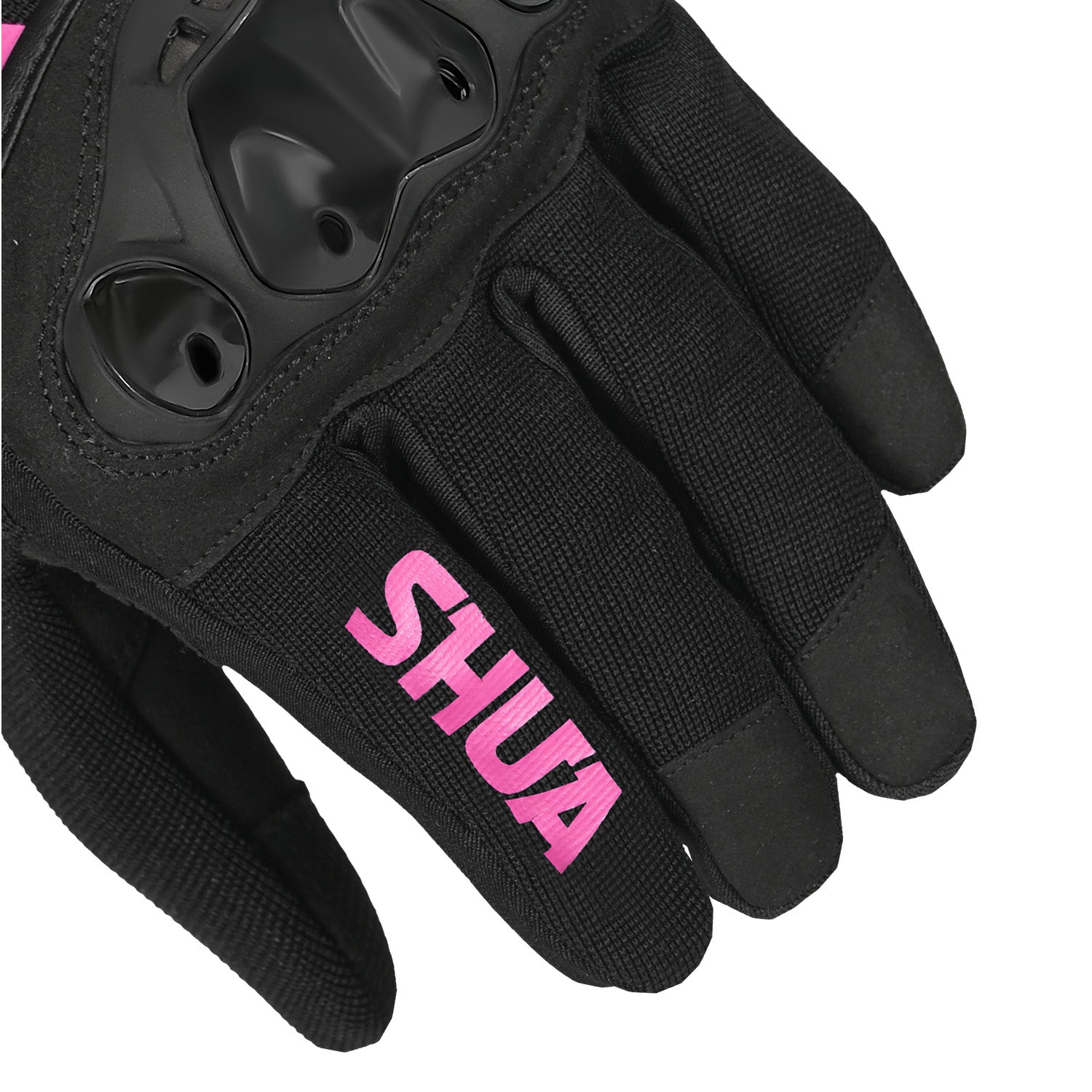 SHUA SHOT LADY GUANTI TESSILE  NERO FUCSIA 