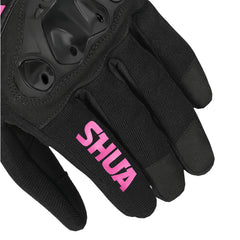 SHUA SHOT LADY GUANTI TESSILE  NERO FUCSIA 