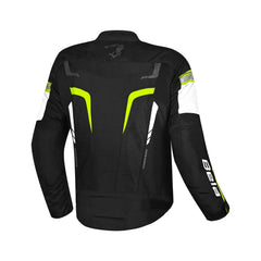 BELA SPRINTER GIACCA DI MOTO DUE STRATI GIACCA DI MOTO UOMO FLU NERO GIALLO 