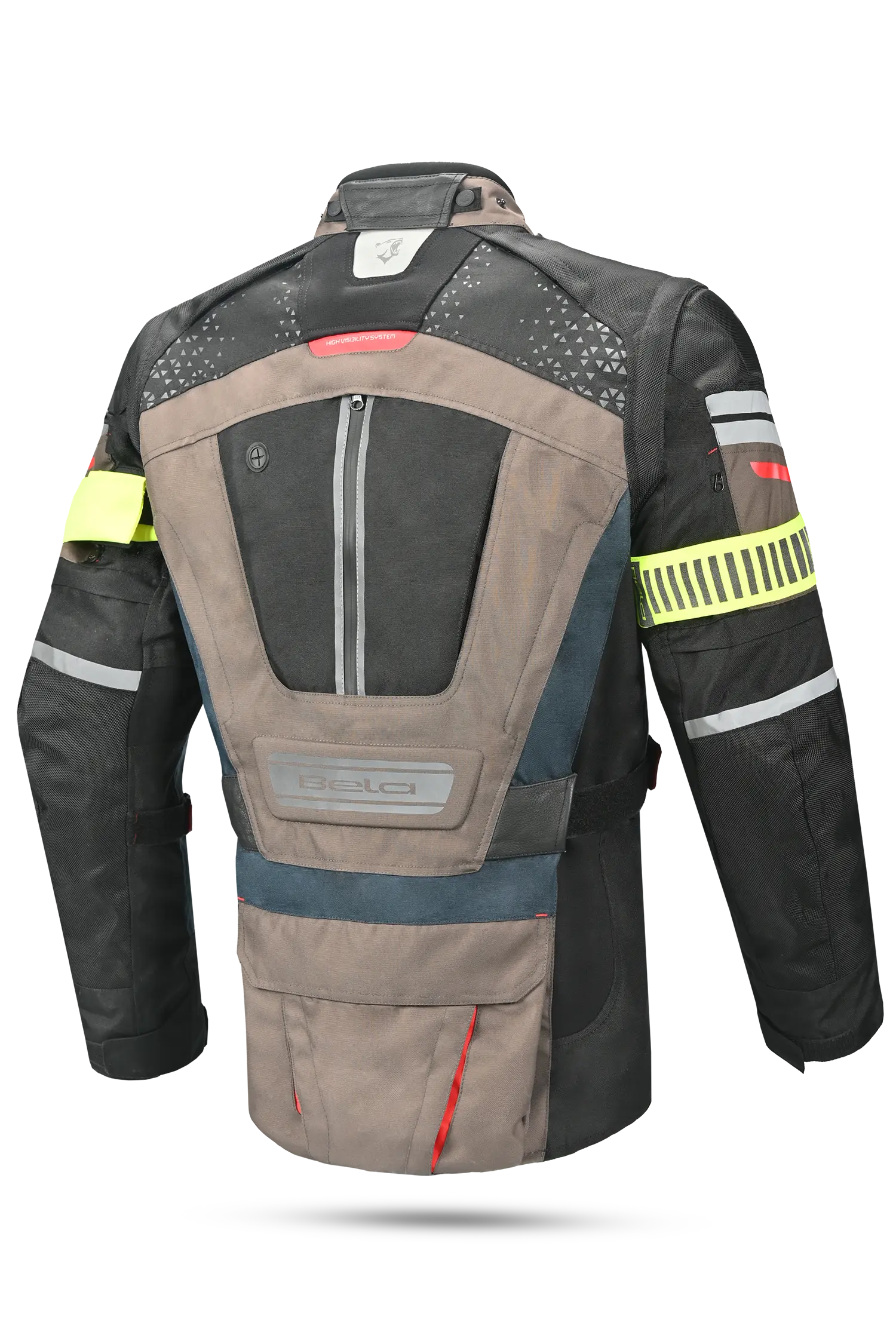 Bela Cross Road Extreme WP Giacca Tre strati moto per uomo Navy Blue / Marron ( Maniche removibili ) 