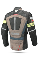 Bela Cross Road Extreme WP Giacca Tre strati moto per uomo Navy Blue / Marron ( Maniche removibili ) 