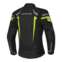 BELA HIGHLAND GIACCA MOTO DONNA  NERO GRIGIO E GIALLO 