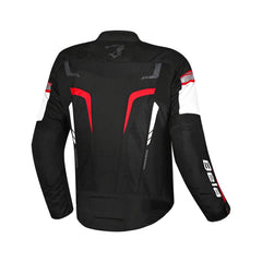 BELA SPRINTER GIACCA DI MOTO DUE STRATI TESSILE BAMBINI NERO ROSSO 