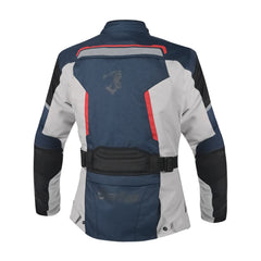 BELA HURRICANE 3 IN 1 MUJER MOTO CHAQUETA AZUL HIELO ROJO 