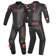 BELA-1PC tuta ROCKET MIX CANGURO NERO/ROSSO 