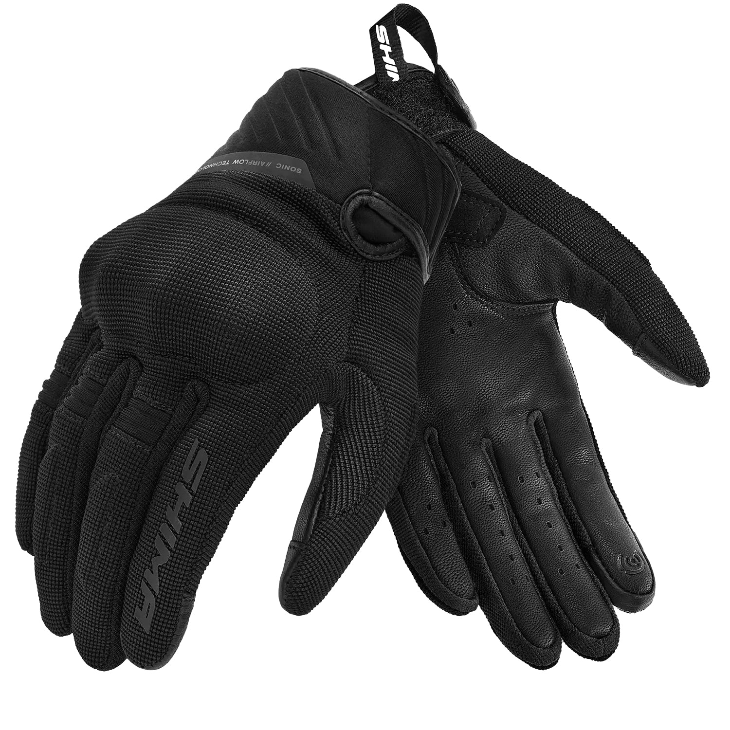 SHIMA SONIC LADY GUANTI DA MOTO IN PELLE DONNA NERO 