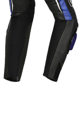 Bela Rocket Nero BLU donna Pantalone (Pelle Di Canguro Mix) 