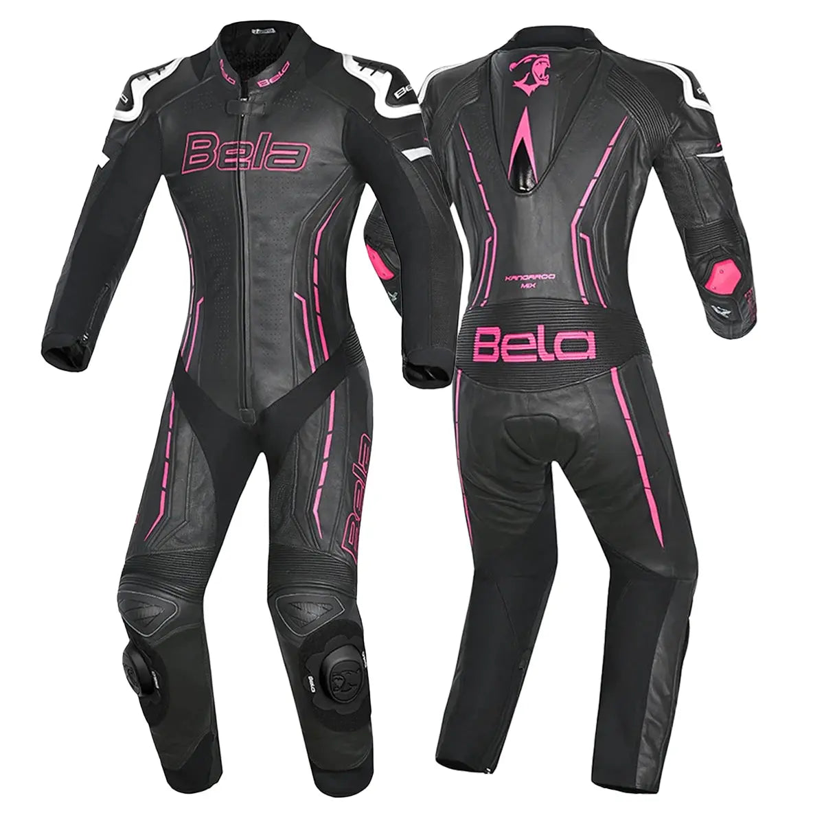 Bela Rocket Nero rosa 1PC Tute Pelle Di Canguro Mix Donna 