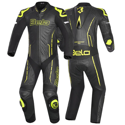 Bela Rocket Nero giallo 1PC Tute Pelle Di Canguro Mix Uomo 