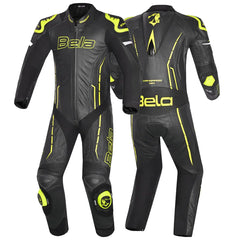 Bela Rocket Nero giallo 1PC Tute Pelle Di Canguro Mix Uomo 