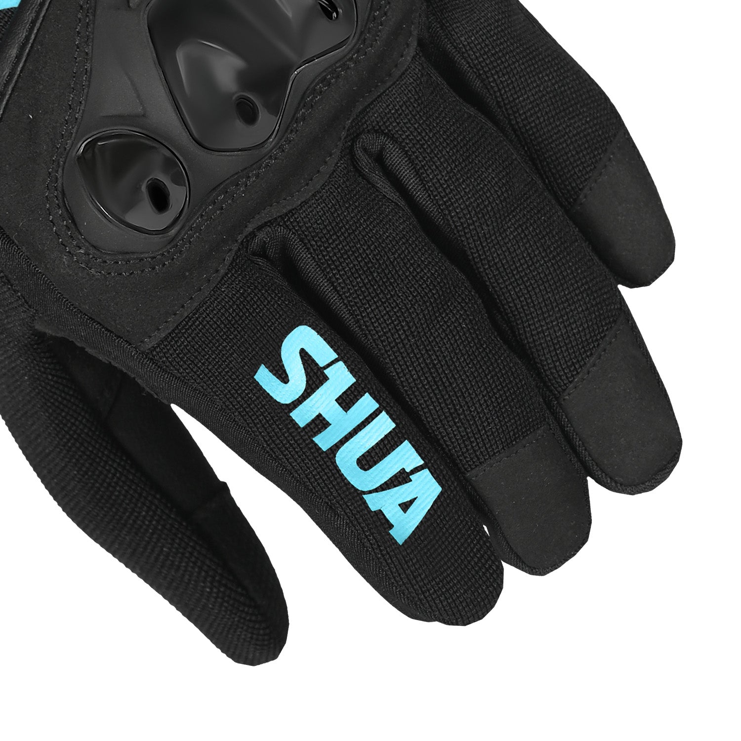 SHUA SHOT LADY GUANTI TESSILE DONNA NERO TURQUESA 