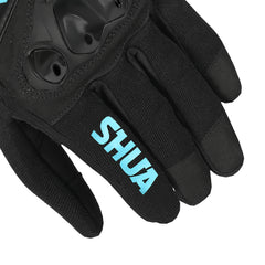 SHUA SHOT LADY GUANTI TESSILE DONNA NERO TURQUESA 