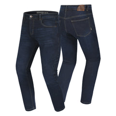 BELA CLARK PANTALONI UOMO SLIM FIT JEANS SCURO 32L BLU SPRAY 