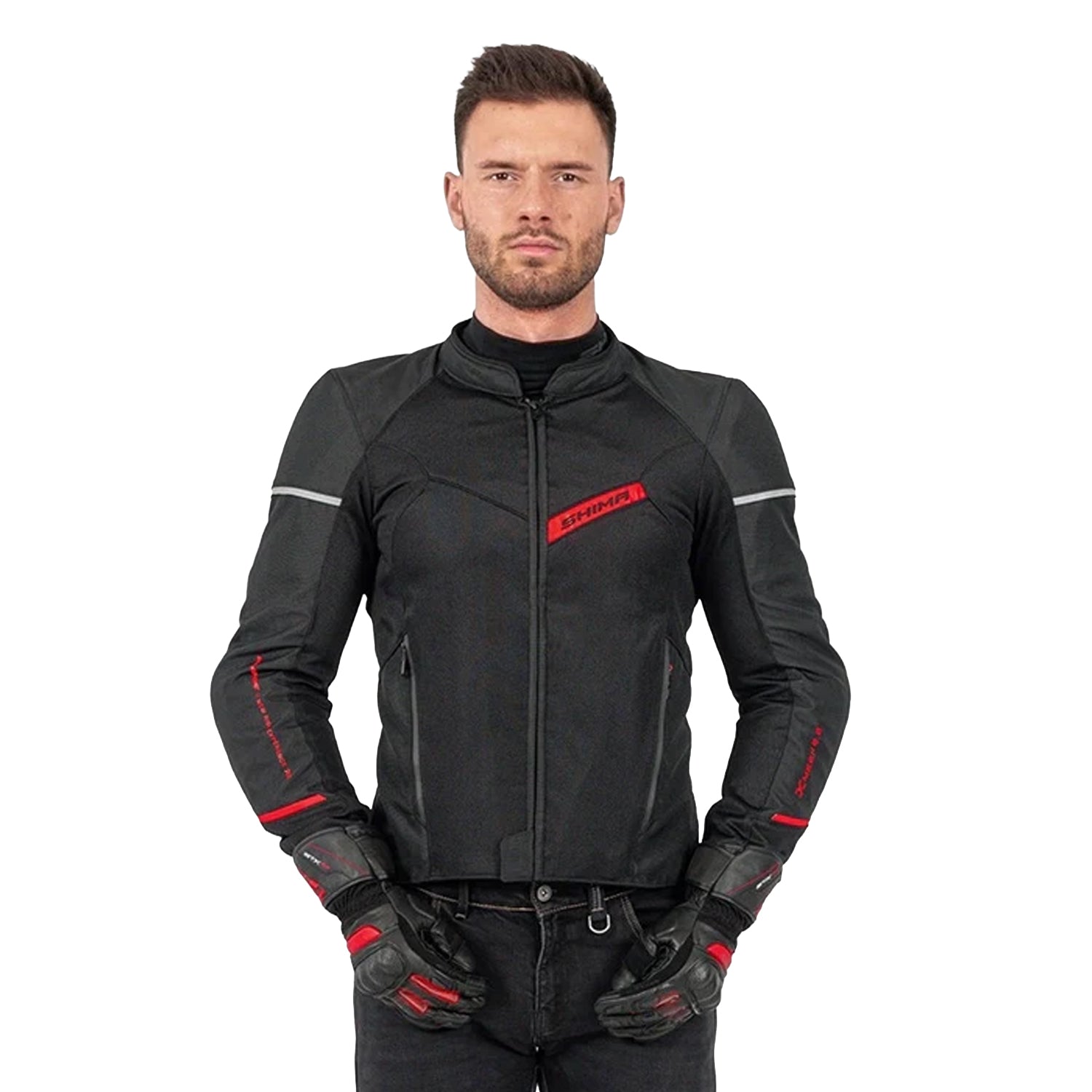 SHIMA X-MESH 2.0 GIACCA DA MOTO UOMO NERO 