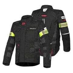 BELA CROSSROAD EXTREME WP GIACCA MOTO UOMO NERO ANTRACITE ROSSO 