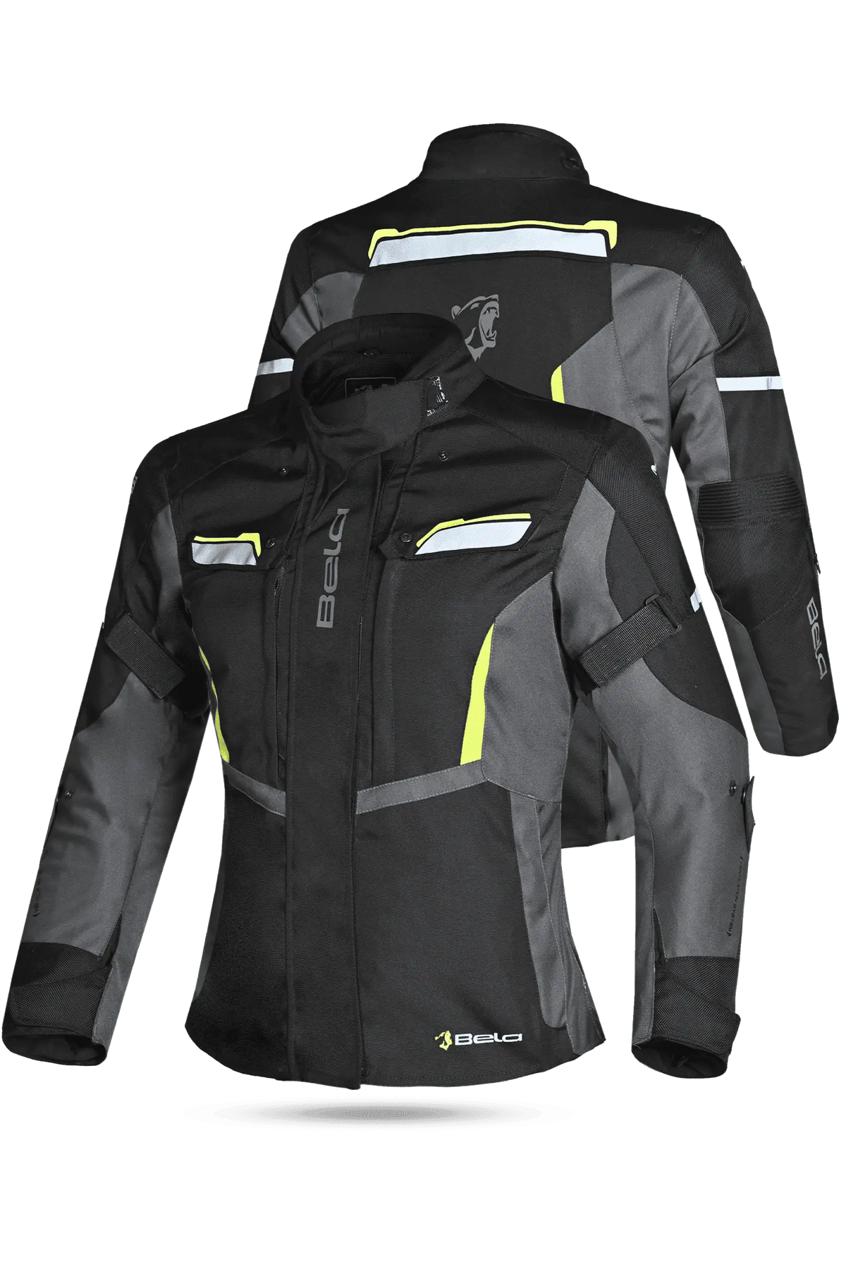 BELA - giacca donna Hurricane - Nero Giallo am- 3 IN 1 